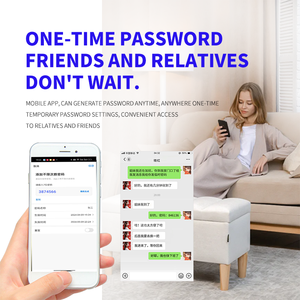 Serrure intelligente Tuya avec design <span class=keywords><strong>oeil</strong></span> de chat Serrure de porte en bois à empreinte digitale intérieure Sonnette intelligente à langue unique pour porte en bois - Product Image 6