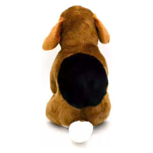 Peluche de compagnie, simulation mignonne, forme de chien <span class=keywords><strong>Beagle</strong></span> couché, peluche animale avec des taches noires au dos, peluche douce <span class=keywords><strong>Beagle</strong></span> - Product Image 2