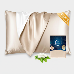 Funda de Almohada Utukky 100% Seda de Morera, 22 Momme, Ultra Premium, Grado 6A, Transpirable, Fresca, con Funda Envolvente Encapsulada para Mayor Comodidad - Product Image 2