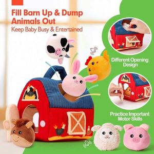 Plush Barn <b>Toys</b>, Infant and Toddler <b>Educational</b> <b>Toys</b>, Sensory <b>Toys</b> for Young Children, Farm Rattle Dolls - Product Image 2