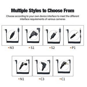 Cable disparador de cámara de 2,5mm a L1, Cable de Control remoto, disparador de Flash Speedlight, cable de alambre en espiral con resorte de conexión - Product Image 5