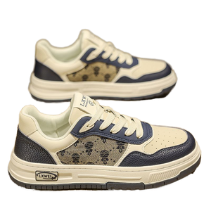 Nouvelles chaussures de course décontractées pour hommes, légères, respirantes, en PU souple, à la mode, blanches, à semelle épaisse, printemps été automne - Product Image 1