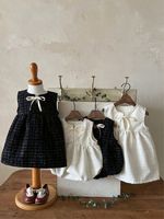 Nouvelle Robe sans Manches à Nœud pour Filles Printemps, Jupes pour Enfants, Robes de Princesse Tendance pour Bébés, Vêtements pour Enfants