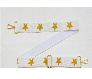 Customizable Handmade Star Seed Beaded Purse <b>Belts</b> Adjustable Straps Unique <b>Bag</b> Accessories Trendy Statement Fashion for <b>Women</b> - Product Image 1