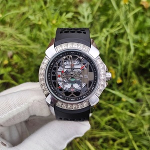 Bán Buôn Thời Trang Lớn 47Mm Quay Số Hollow Thiết Kế Hợp Kim Thủy Tinh G Sốc Iced out Thể Thao Người Đàn Ông Của Thạch Anh Montre Đồng Hồ Cho Sinh Viên Thanh Niên - Product Image 6