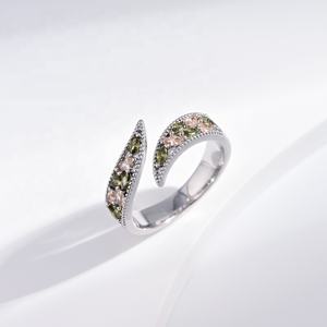 wholesale plata 925 <b>silver</b> color changing alexandrite <b>ring</b> woman fashion natural stone ladies butterfly <b>stacking</b> finger <b>rings</b> - Product Image 2