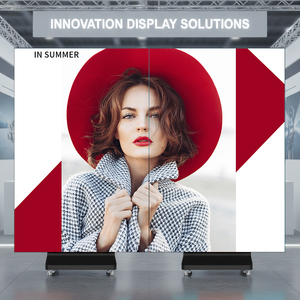 Écran vidéo LED pliable personnalisable P2.5 P3 P4, panneau d'affichage publicitaire intérieur/extérieur, cadre en aluminium pour exposition muséale - Product Image 1