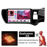 Reproductor de DVD para Auto con Pantalla IPS de 9 Pulgadas, Qualcomm Snapdragon, 2 Din, YouTube, GPS, WIFI, Android, para Toyota Prius C RHD Aqua 2013