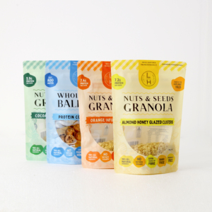 Túi Đứng Ziplock Tùy Chỉnh Bán Chạy Túi Bao Bì Nhựa Đựng Thực Phẩm Granola Có Cửa Sổ - Product Image 1