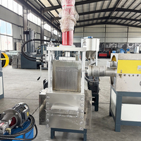 Machines de recyclage du plastique professionnelles à double étage, pelletiseuses de plastique PP PE HDPE LDPE