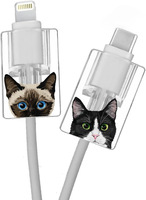 Housse de câble de données mignonne en forme de fleur et de cœur, adaptée au chargeur d'iPhone. Protecteur de câble de charge, économiseur d'énergie pour chargeur
