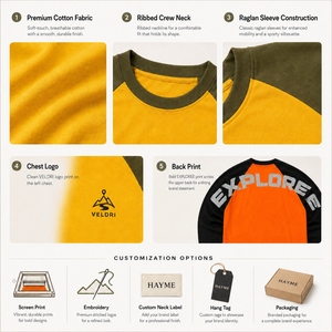 T-shirt à manches longues en coton peigné coupe ample à <span class=keywords><strong>prix</strong></span> de gros pour un usage quotidien décontracté avec logo et étiquettes personnalisés - Product Image 5
