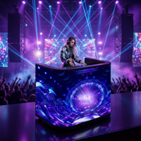 Écran LED pour pupitre d'église intérieur, installation facile, taille personnalisée, raccordement sans soudure, écran LED incurvé pour DJ, affichage LED souple GOB