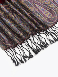 Bufanda Premium <span class=keywords><strong>de</strong></span> Paisley <span class=keywords><strong>de</strong></span> Doble Cara - Chal <span class=keywords><strong>de</strong></span> Moda para Invierno para Damas, Venta al por Mayor - Product Image 6