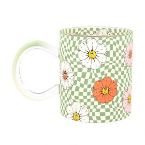 Tasse en verre marguerite florale de style pastoral de haute qualité, rétro, pour la maison, en borosilicate, pour le petit-déjeuner - Product Image 5
