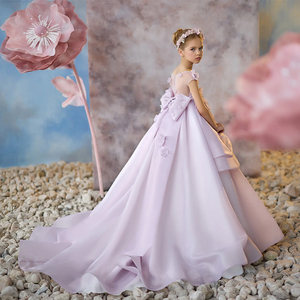 All'ingrosso 2024 di alta qualità Appliqued Organza di lusso lungo Maxi matrimonio fiori ragazze '<span class=keywords><strong>abiti</strong></span> per la festa di nozze abito <span class=keywords><strong>da</strong></span> <span class=keywords><strong>ballo</strong></span> - Product Image 3