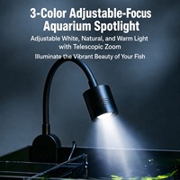 Ensemble complet d'aquarium d'eau douce de bureau avec couvercle PC, filtre suspendu, éclairage LED, vente en gros OEM ODM