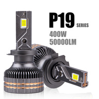 Ampoule de phare de voiture LED haute puissance 400W, phare LED H4, H1, H3, 9005, 9006, H11, H7, 6500k, phares LED blancs