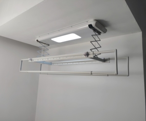 Tendedero de ropa eléctrico inteligente, poste retráctil y de elevación automática, asistente de secado de ropa para el hogar - Product Image 1