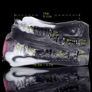 ドロップシッピング牛デュアルチャンネル男性マスターベーターファンタジー動物ポケットプッシーアナル膣穴男性用ストローカー大人のおもちゃ - Product Image 5