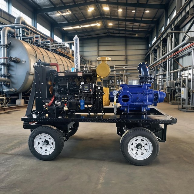 Diesel Engine Horizontal Large Flow Wear-resistant Multistage Pump for Municipal and Environmental Protection Facilities