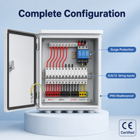 Caja Combinadora Fotovoltaica para Exteriores Chist, 6, 8, 12 Tomas, 3 Fases, 380V, 400V, IP65, Gabinete de Distribución Conectado a la Red