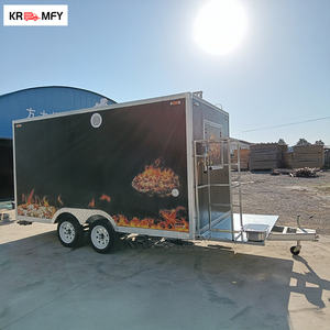 Camion de restauration mobile, remorque, barbecue, grillades, bonbons, snacks, restauration de rue, équipement de cuisine extérieure, hot-dogs - Product Image 2