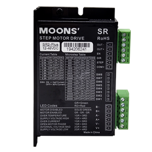 Motor MOONS Serie Hybrid Driver 12V 48VDC, Motor Moons Prometido para 8 11 14 17 - Product Image 3