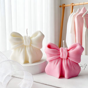 Perlengkapan lucu pesta lilin busur dekorasi pesta lilin kedelai hadiah lilin beraroma untuk pengantin pernikahan - Product Image 1