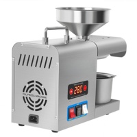Presse à huile 820W en acier inoxydable avec contrôle de température pour l'extraction de l'huile d'arachide, de sésame et de graines de tournesol à domicile