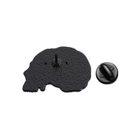 Dessin animé chat squelette émail broche drôle Animal broche revers Badge pour sac vêtements chapeau bijoux cadeau
