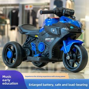 Детский Электрический мотоцикл игрушечный автомобиль оптом для От 1 до 4 лет музыкальный трехколесный велосипед с батарейным питанием для мужчин или женщин - Product Image 3