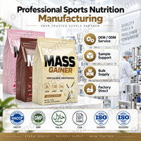 Poudre de gain de masse OEM sous marque privée, formule hyperprotéinée pour la prise de poids, mélange WPC WPI, supplément nutritionnel sportif