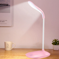 Lampe de bureau LED pliable Boyid T51 rechargeable pour étudiants, utilisation en chambre, double fonction de charge, tête flexible, 3 modes, intensité réglable