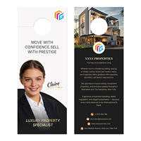 Impression personnalisée de supports promotionnels immobiliers en carton : porte-clés, prospectus, inserts promotionnels pour agents immobiliers, cartes de visite