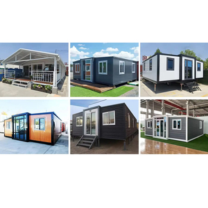 Casa contenedor portátil plegable modular personalizable de 20 pies y 40 pies, prefabricada extensible a prueba de lluvia para centro comercial, panel sándwich de Hotel - Product Image 3
