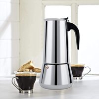 Cafetière à filtre en acier inoxydable de qualité alimentaire, grande capacité, 6 tasses
