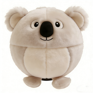 Peluche de koala redondo personalizado, peluche de koala gordo, peluche de koala en forma de bola, almohada de peluche de koala adorable - Product Image 1