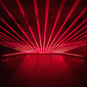 Barre lumineuse laser rouge 8 têtes 500mW avec 180 °   Effet de rideau lumineux, laser de scène à bande DMX512 pour KTV et clubs privés - Product Image 5