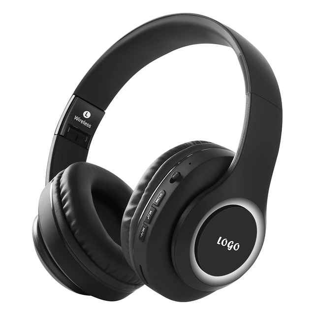 Verified Suppliers Customize Led logo Real Stereo Bass Wireless Headphones for Games