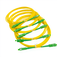 Cable de Fibra Óptica Monomodo G657 de Alta Precisión y Estabilidad, Conector SC, Revestimiento de PVC, Equipo de Banda Ancha para Sala de Telecomunicaciones