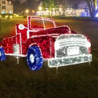 Décoration de Noël extérieure : Motif LED 3D, Sculpture animale géante, Ballon à air chaud, Maison en pain d'épices, Lampe boule lumineuse pour événements commerciaux et fêtes