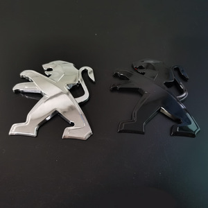 2 Stickers Peugeot Logo 3D Arqué Brillant 71x65mm - Autocollants Voiture Scooter