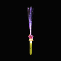 Baguette lumineuse en fibre optique Éléphant pour fête fluo, fournitures de fête néon, baguette lumineuse en fibre optique thème cirque, baguette lumineuse éléphant cirque
