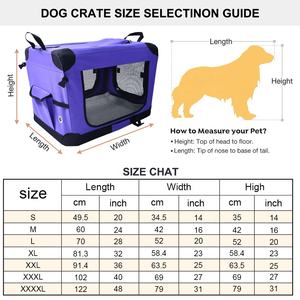 Cages pliantes 3 portes pour animaux de compagnie chenil pour chien intérieur et extérieur chien chat maison boîte de transport pour chien pour voiture - Product Image 2