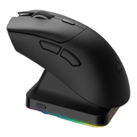 Mouse Nirkabel Vertikal Ergonomis Mode Ganda Bluetooth 2.4GHz Mouse Optik Isi Ulang untuk PC Laptop Kantor Desktop