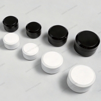 En stock – Pots cosmétiques en gel UV blancs et noirs, pots de peinture, emballages personnalisés en plastique pour soins de la peau, sérigraphie 5g 10g 15g 30g 50g