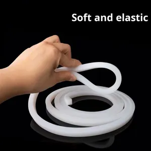 Tiras de sellado de silicona cuadradas sólidas blancas lechosas resistentes a altas temperaturas Suministro de fabricantes de productos de caucho de forma especial - Product Image 5
