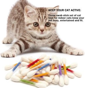 Giant Cotton Swab Shaped Catnip Toy XL <b>Plush</b> <b>Cat</b> Toy for Indoor <b>Cats</b> Soothing Interactive Stress Relief Pet Toy - Product Image 3