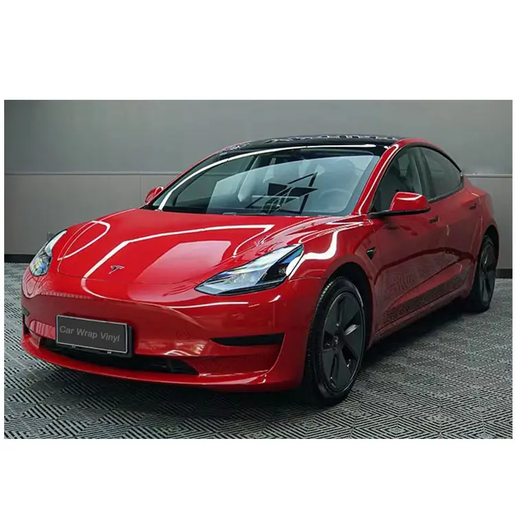 Hot Selling Pvc Wrap Film Roll Super Helder Metallic Rood Paars Auto Wrap Folie Zelfklevende Vinyl Wrap Rollen Voor Auto